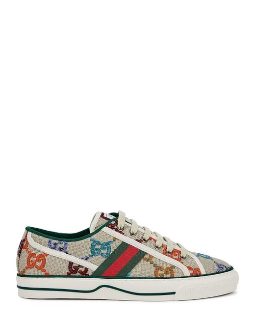Gucci Tennis 1977 GG Monogrammed Canvas Sneakers | Lyst UK