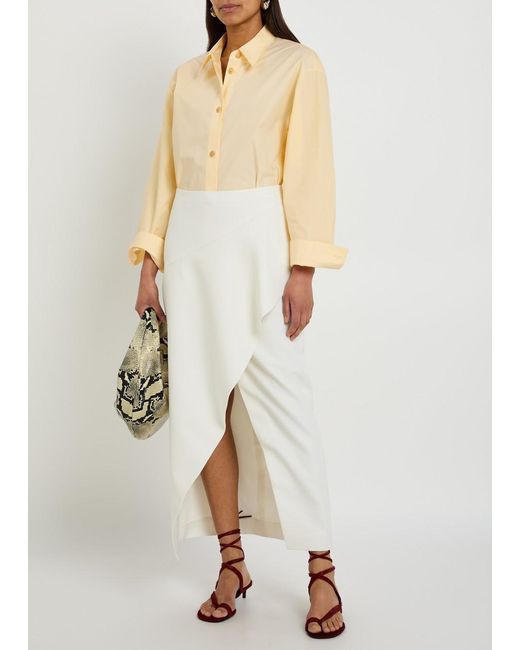 Khaite Natural Goya Cotton-Poplin Shirt