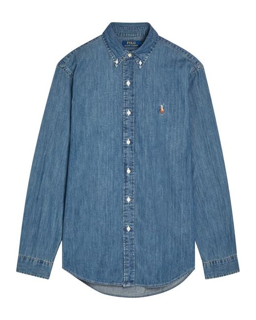 Polo Ralph Lauren Blue Shirt for men