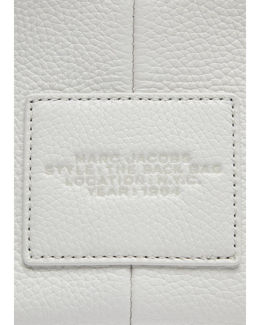 Marc Jacobs Gray The Sack Mini Leather Top Handle Bag