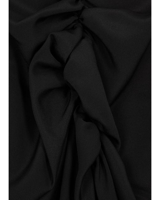 Vivienne Westwood Black Panther Draped Midi Skirt