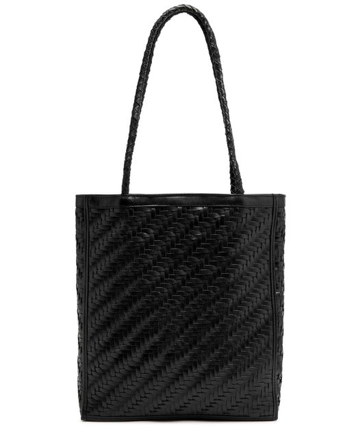 Bembien Black Le Tote Woven Leather Tote