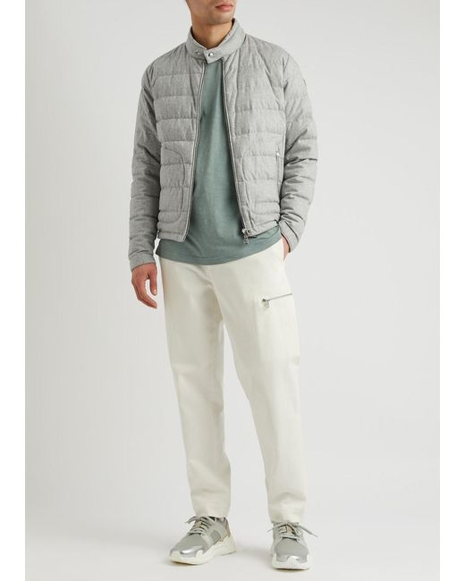 Moncler Gray Acorus Quilted Jacket for men