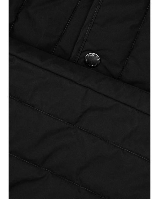 Sunspel Black Quilted Cotton Gilet for men