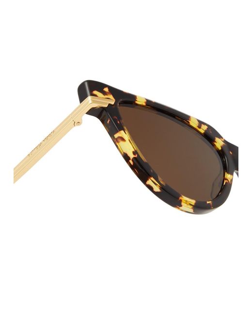 Bottega Veneta Brown Cat-eye Sunglasses for men