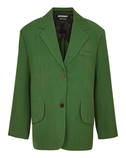 Jacquemus Green La Veste Titolo Blazer