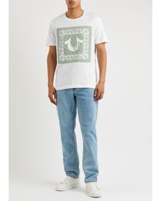True Religion Multicolor Logo-Print Cotton T-Shirt for men