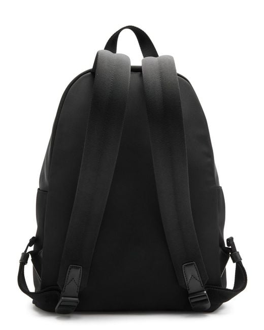 Moncler Black Pierick Canvas Backpack for men