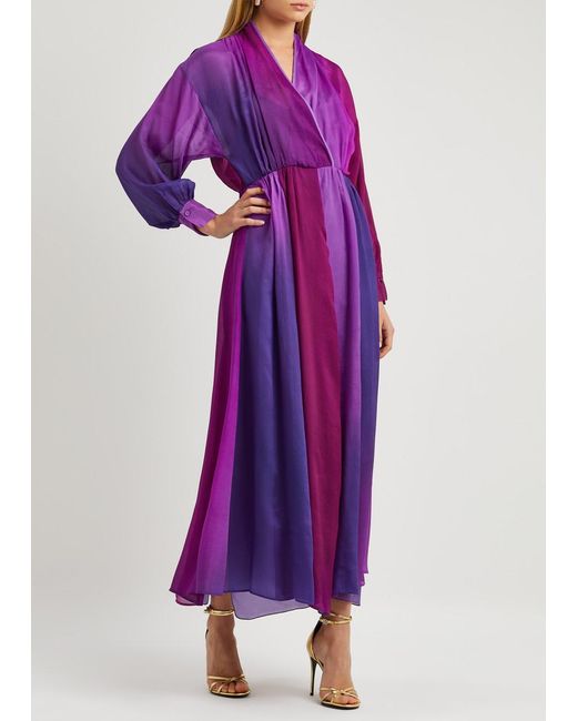 Forte Forte Purple Forte_forte Dégradé Silk-georgette Maxi Dress