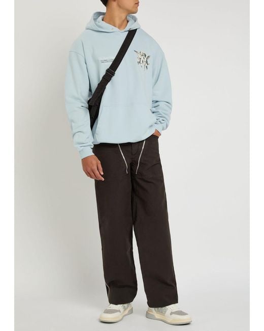 Represent Blue Legacy Cherubs Hooded Cotton Sweatshirt for men