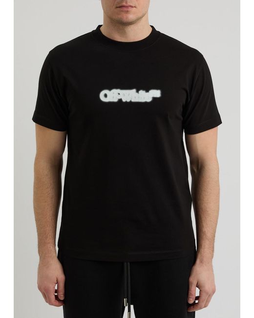 Off-White c/o Virgil Abloh Black Arrow Logo-Print Cotton T-Shirt for men