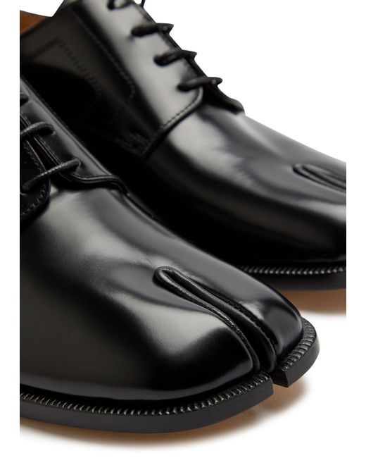 Maison Margiela Black Tabi Leather Pumps