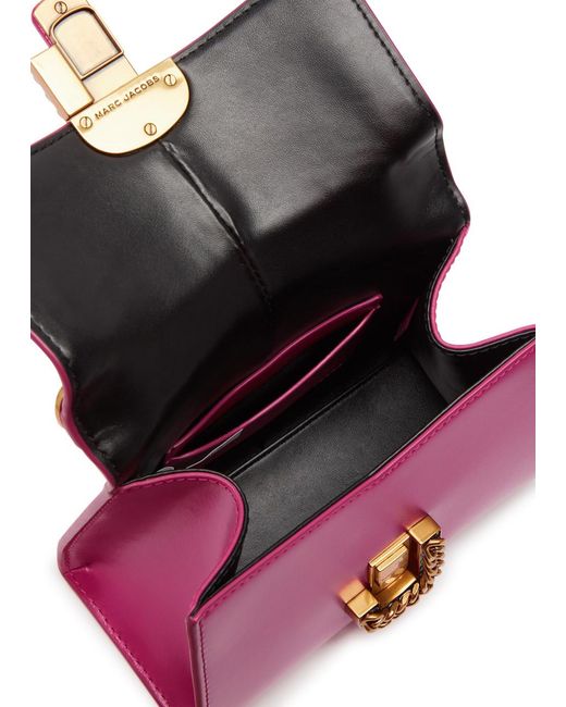 Marc Jacobs Purple The St Marc Mini Leather Top Handle Bag