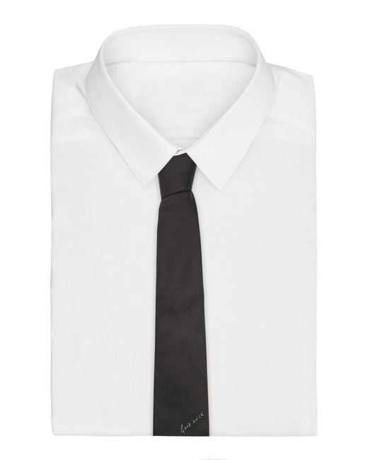 Paul Smith Black Good Luck Silk-Twill Tie for men