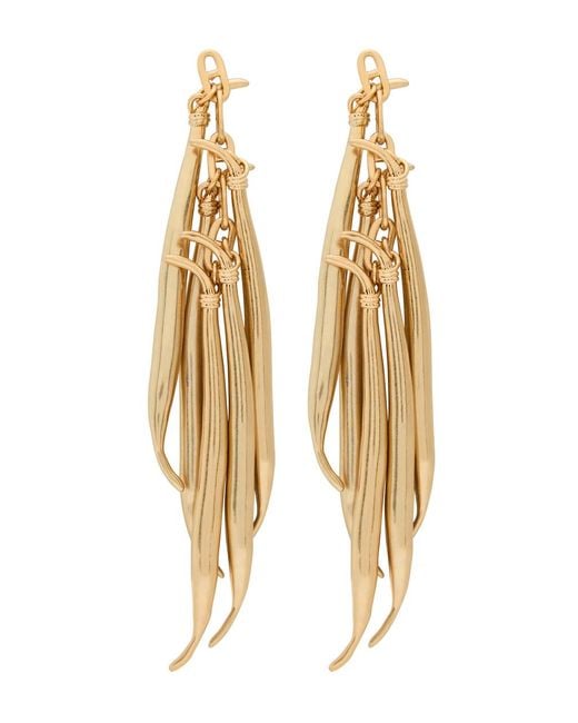 Jacquemus Metallic Les Bouclés Haricots Drop Earrings