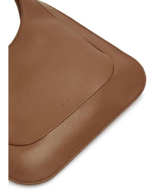 Aesther Ekme Brown Midi Hobo Leather Shoulder Bag