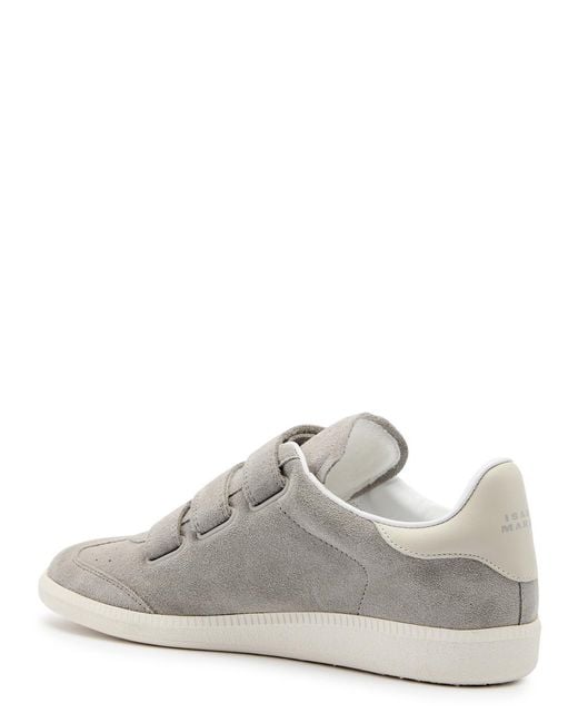 Isabel Marant White Beth Suede Sneakers