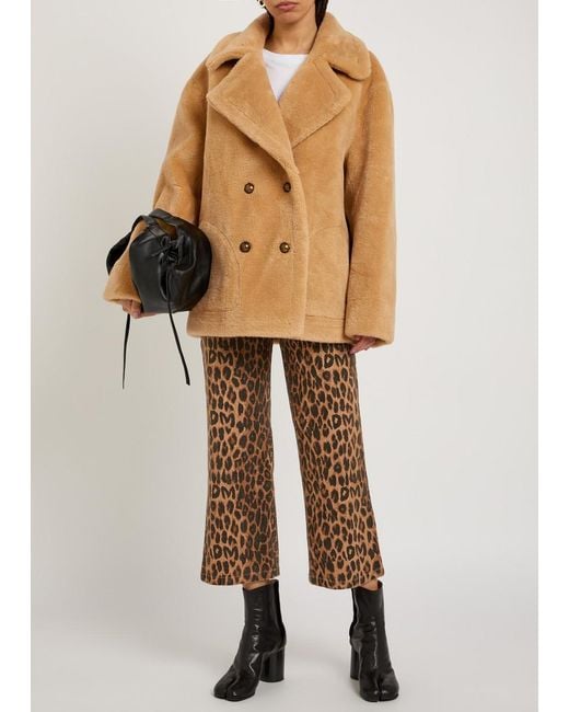 Free People Natural Mari Reversible Faux Fur Coat