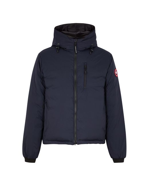 Canada Goose Blue Lodge Hooded Feather Light Shell Jacket , Jacket for men