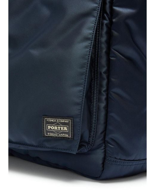 Porter-Yoshida and Co Blue Tanker Nylon Tote Bag for men