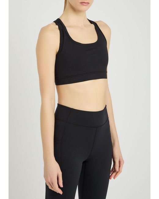 Literary Sport Black O'Hara Stretch-Jersey Bra Top