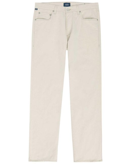 Citizens of Humanity Natural Elijah Straight-Leg Cotton-Blend Trousers for men