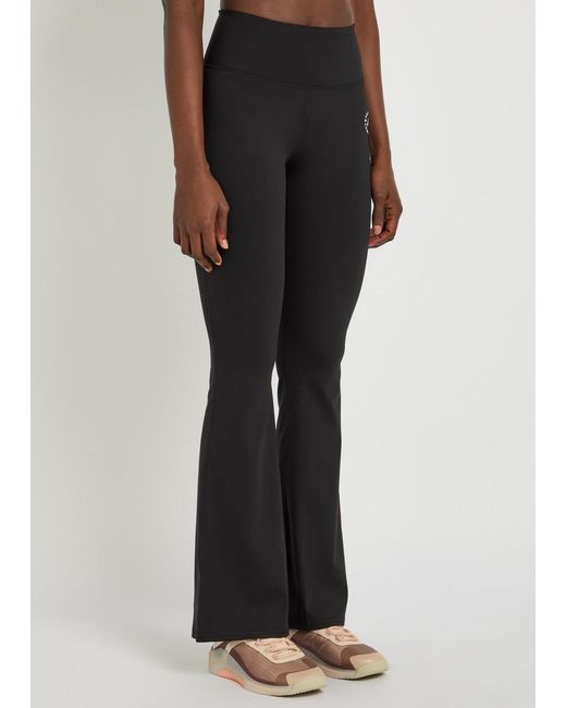 Stella McCartney Black Adidas X Flared Stretch-Jersey Leggings