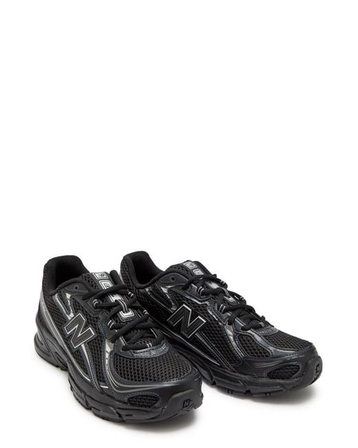 New Balance Black 740 Panelled Mesh Sneakers