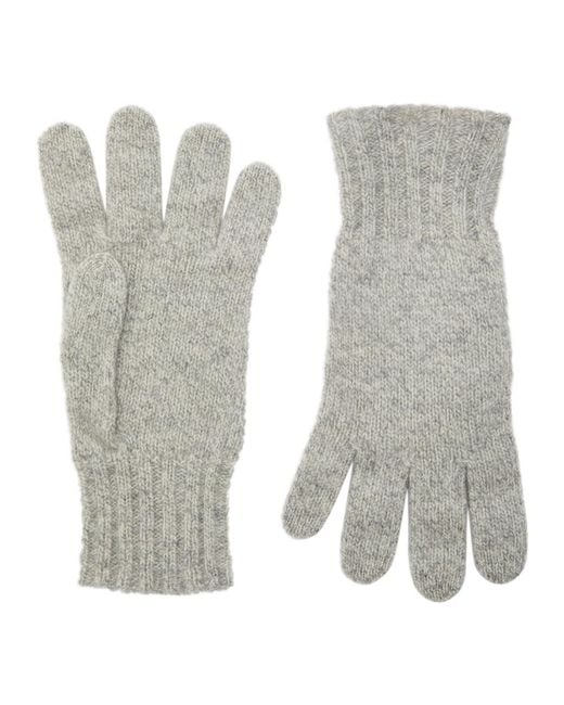 John Smedley Gray Calow Cashmere And Merino-Blend Gloves for men