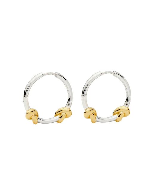 Missoma Metallic X Lucy Williams Knot Small Hoop Earrings