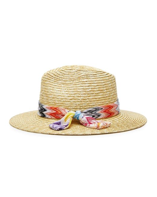 Missoni White Straw Sun Hat