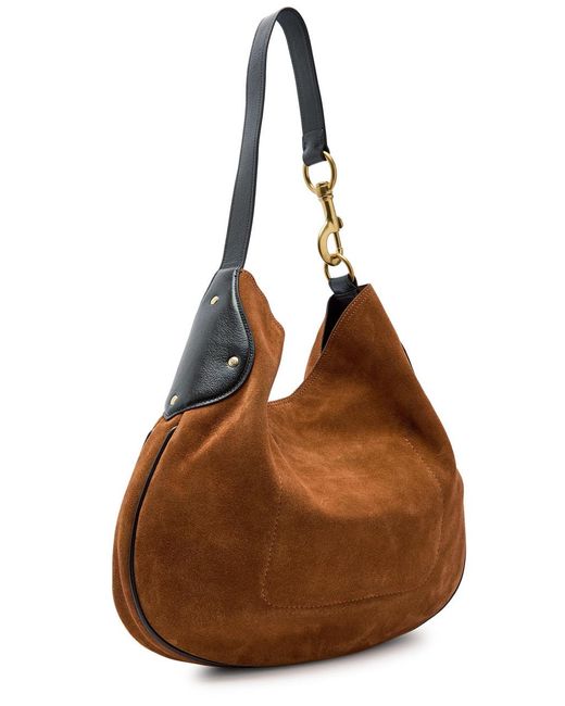 Mulberry Brown Hackney Suede Shoulder Bag