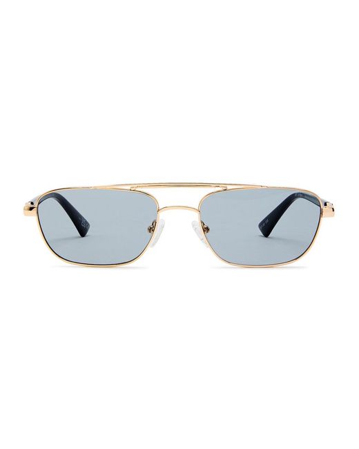 Le Specs Blue Le Mimi Rectangle-Frame Sunglasses