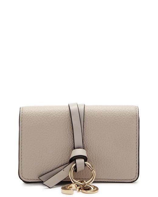 Chloé Black Alphabet Leather Card Holder