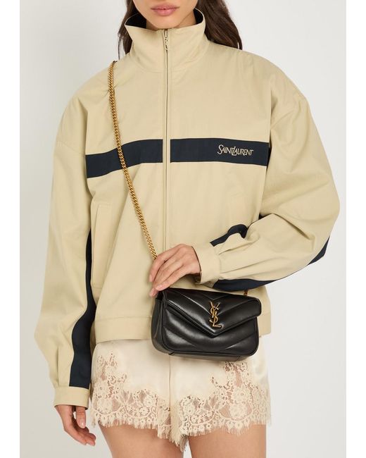 Saint Laurent Black Loulou Mini Quilted Leather Shoulder Bag