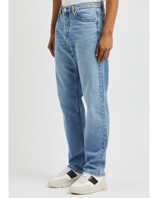 FRAME Blue Straight-leg Jeans for men