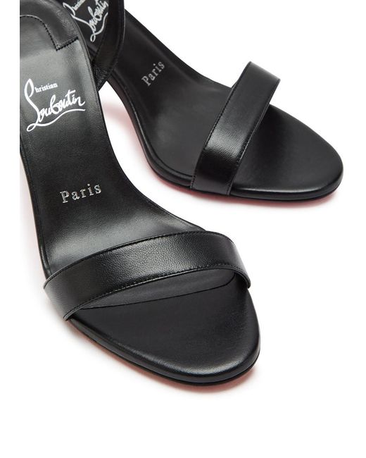 Christian Louboutin Black Miss Z Nappa Leather Sandals