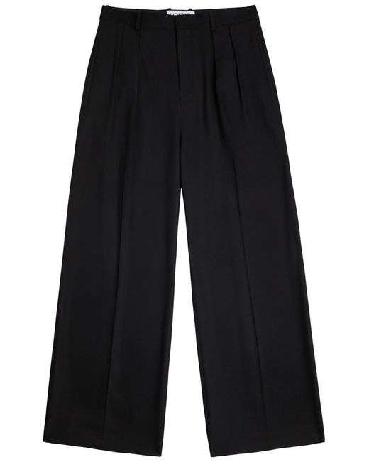 Loewe Blue Logo-Embroidered Woven Trousers for men