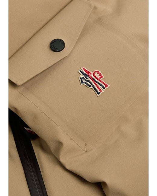 Moncler Natural Montgetech Hooded Padded Quilted Shell Ski Jacket for men