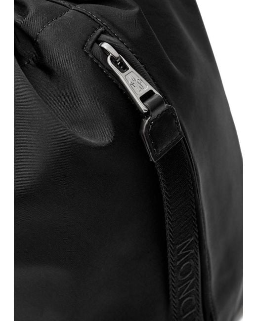 Moncler Black New Trick Drawstring Nylon Tote Bag