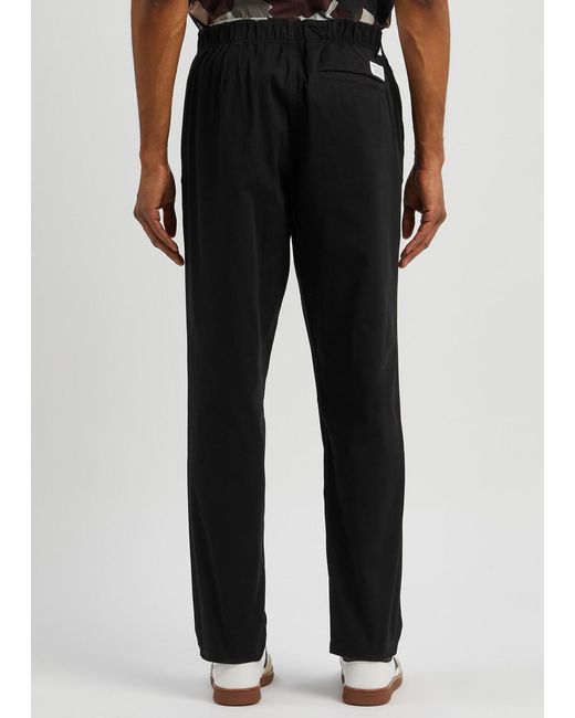 Norse Projects Black Ezra Stretch-twill Trousers for men