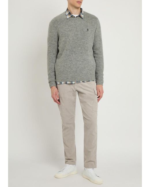 Polo Ralph Lauren Natural Tapered-Leg Corduroy Cargo Trousers for men