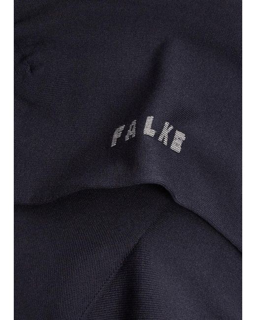 Falke Blue Cotton Touch Cotton-Blend Socks