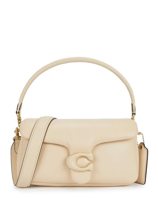 COACH Pillow Tabby 26 Leather Shoulder Bag in Natural | Lyst