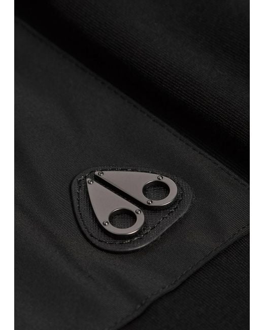 Moose Knuckles Black Dalon Chest Pocket Cotton T-Shirt for men