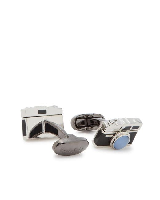 Paul Smith Metallic Camera Cufflinks for men
