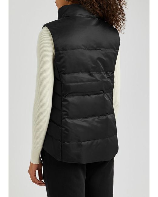 Canada Goose Black Freestyle Quilted Satin-shell Gilet