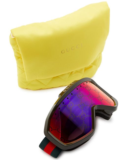 Gucci gg-monogrammed Mirrored Ski goggles for Men | Lyst UK