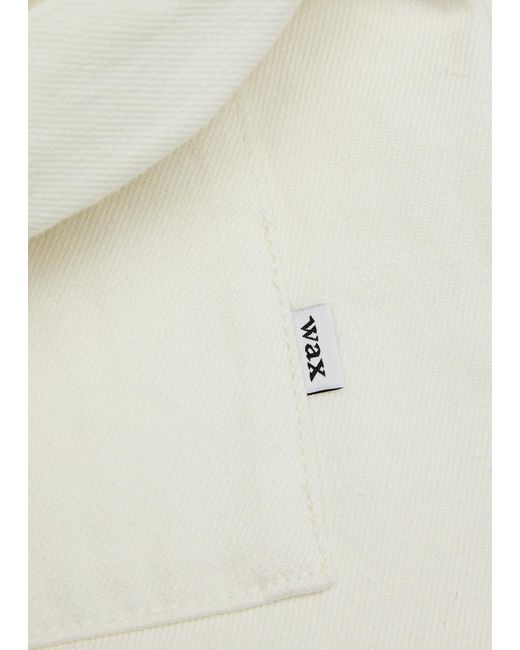 Wax London White Kurt Cotton-Twill Trousers for men