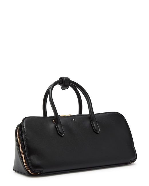Alaïa Black Delta Small Leather Top Handle Bag